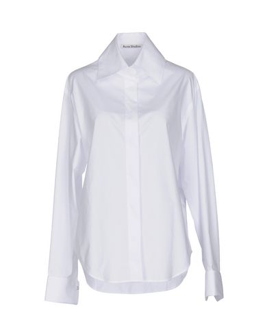 ACNE STUDIOS Solid Color Shirts & Blouses in White | ModeSens