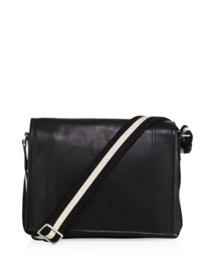 BALLY Tepolt Leather Trainspotting Messenger Bag in Black | ModeSens
