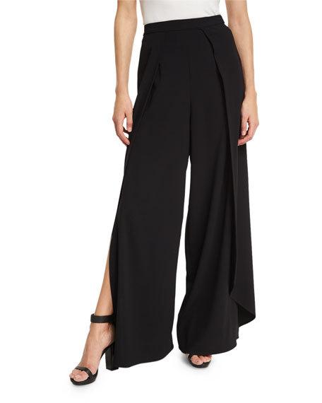 Alice And Olivia Alice + Olivia Jinny High/Low Flare Pants In Black ...