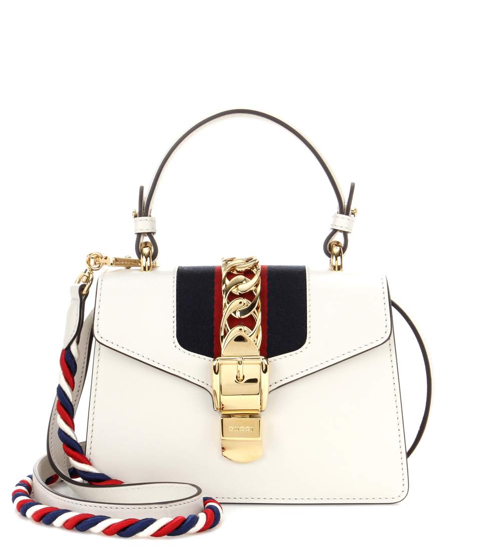 gucci white mini sylvie bag