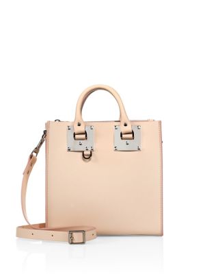 SOPHIE HULME ALBION SQUARE LEATHER TOTE, BLOSSOM PINK | ModeSens