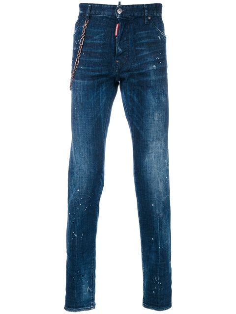 DSQUARED2 Cool Guy Jeans With Keyholder in Blu | ModeSens