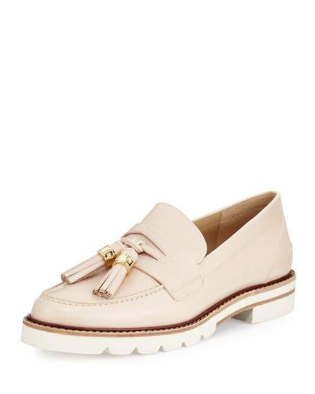 stuart weitzman manila loafer white