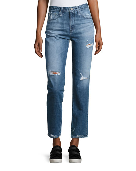 AG The Phoebe Vinte High-Waist Jeans, 17 Years Oasis in Light Blue ...
