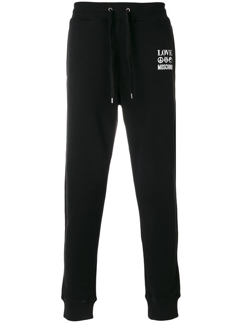 Love Moschino Cotton Sweatpants In Black | ModeSens