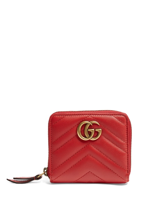 gucci marmont wallet red