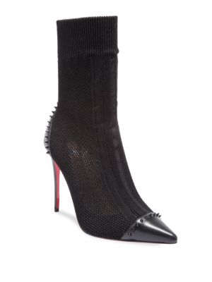 louboutin mesh bootie