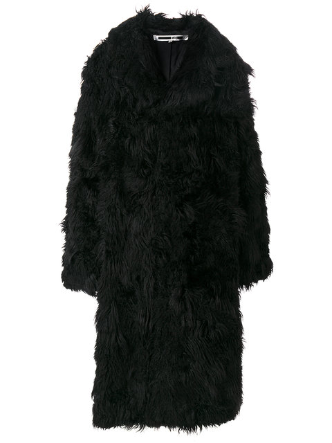 Mcq By Alexander Mcqueen Mcq Alexander Mcqueen - Faux Fur Coat In Black ...