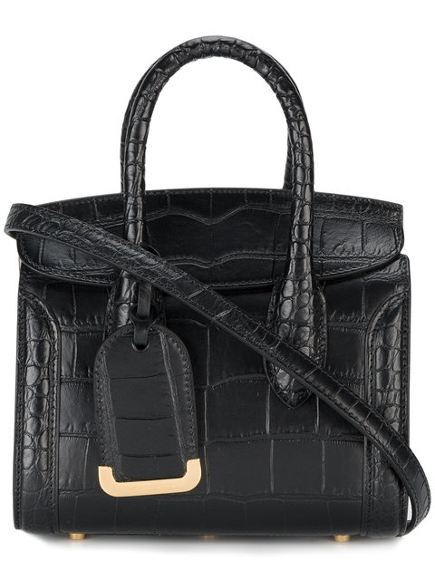 alexander mcqueen black crocodile