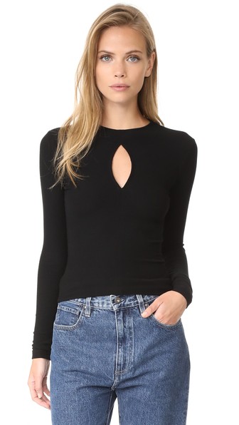 GETTING BACK TO SQUARE ONE THE KEYHOLE TOP, BLACK | ModeSens