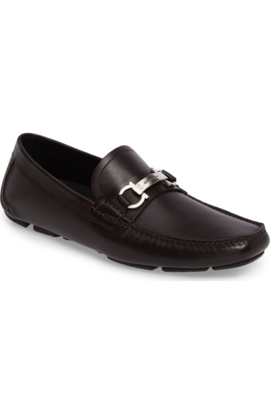 SALVATORE FERRAGAMO Driving Shoe in Hickory Leather | ModeSens