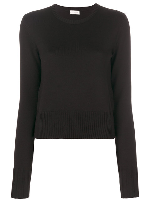 SAINT LAURENT Round-Neck Sweater | ModeSens