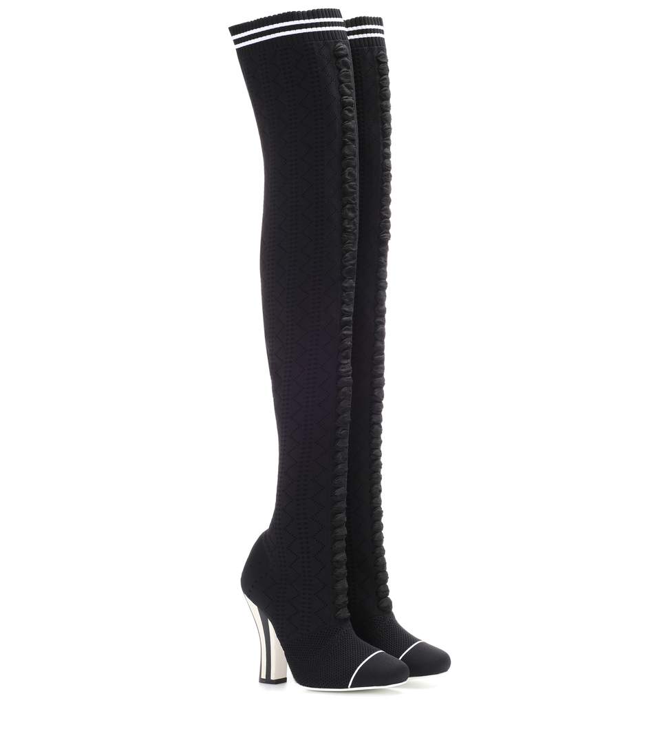 over the knee boots fendi
