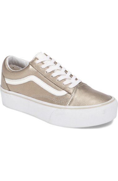 vans old skool platform grey