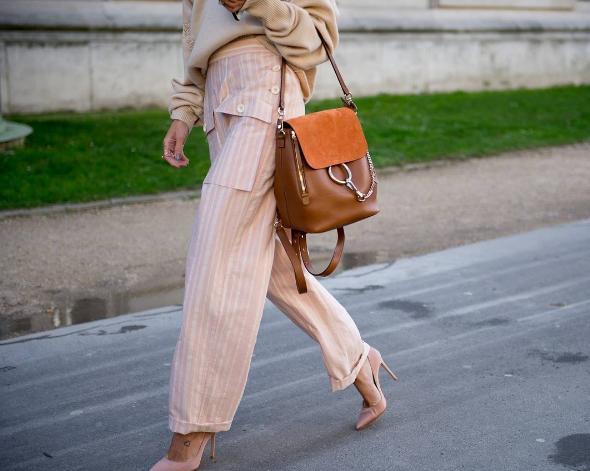 chloe faye backpack nougat