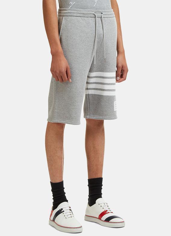 light grey sweatshorts