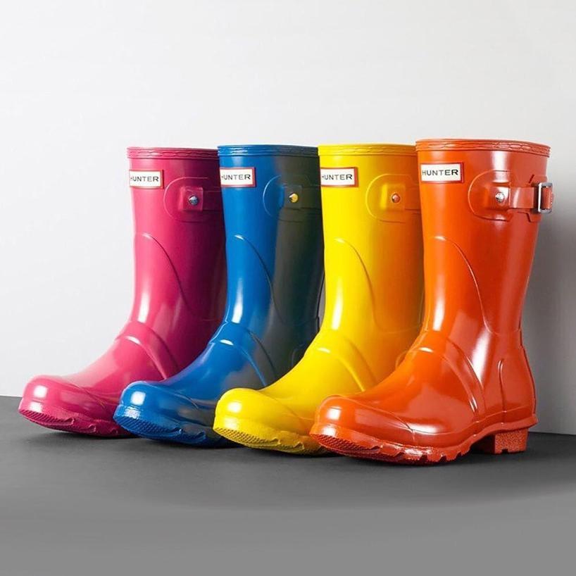 hunter original short gloss waterproof rain boot