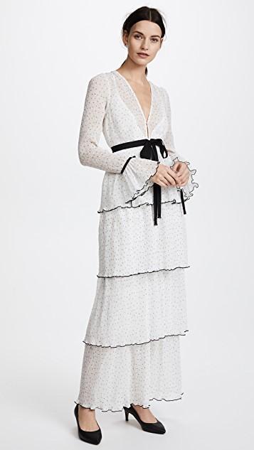 ALICE MCCALL NOW OR NEVER TIERED LONG DRESS, WHITE | ModeSens