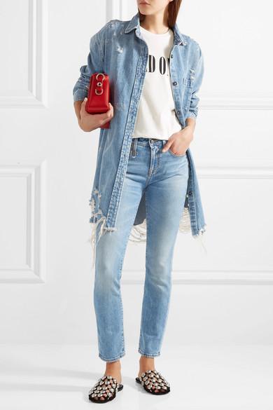 alexander wang oversized denim shirt